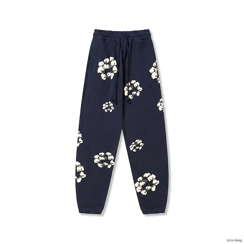 DENIM TEARS Floral Deep Blue Sweatpants
