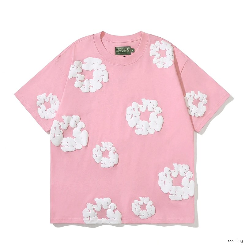 DENIM TEARS Pink Flower Short-sleeve Shirt