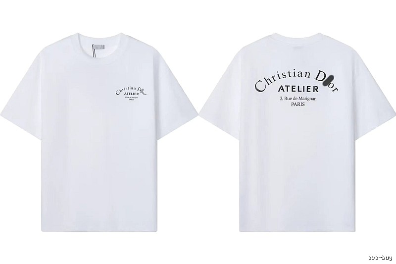 Dior Atelier Minimalist Style White T-Shirt