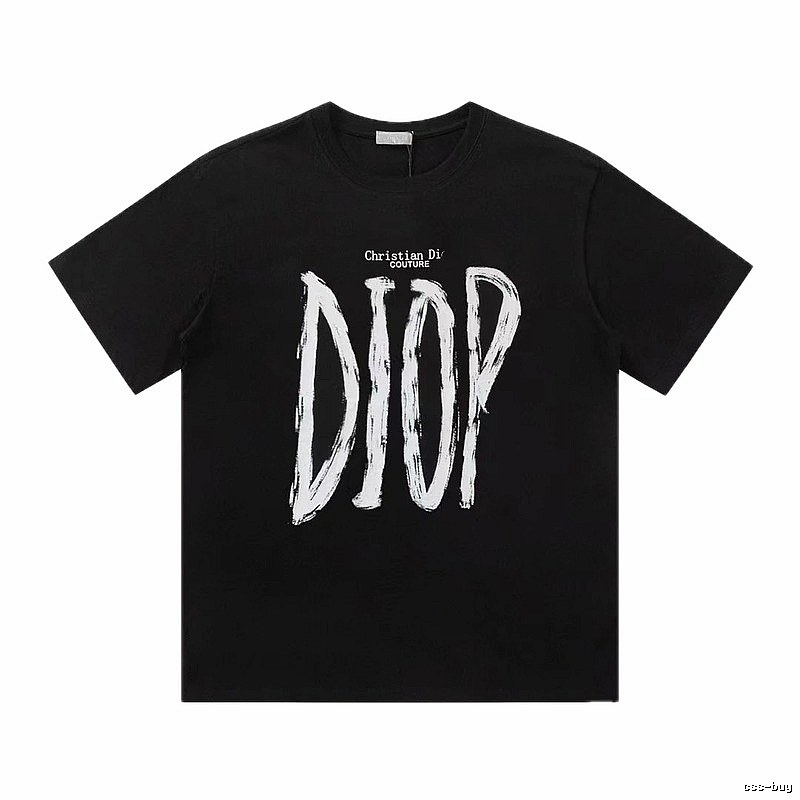 Dior Couture Graffiti Style Black T-Shirt