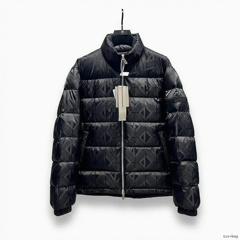 Dior diamond - checkered black down jacket