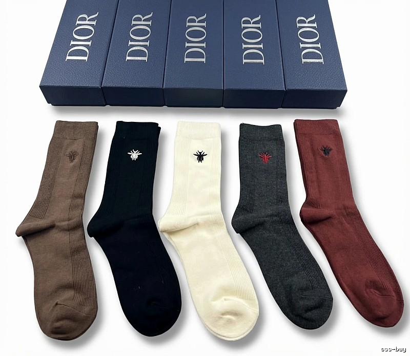 Dior embroidered fashion socks