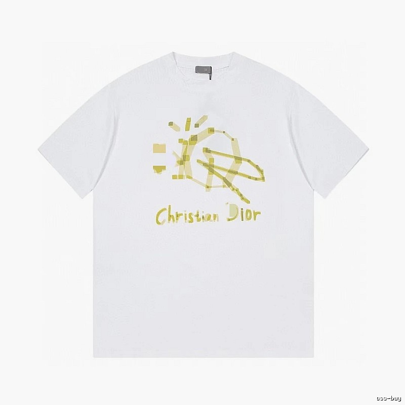 Dior Graffiti Street Style White T-Shirt