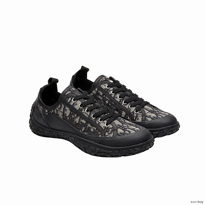 Dior monogram casual style black shoes