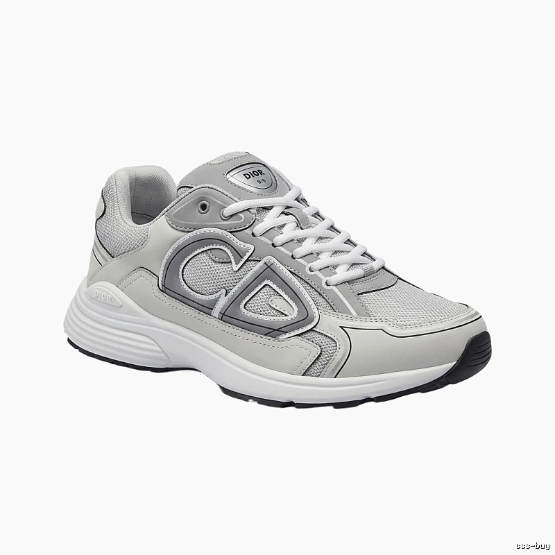 Dior retro-style gray and white sports shoes