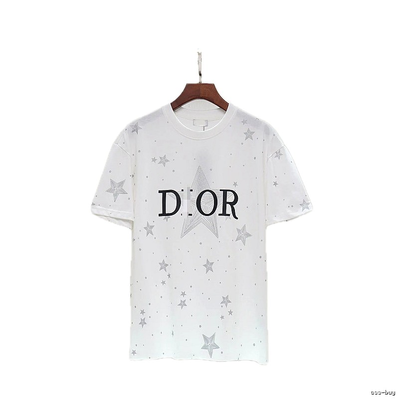 Dior Star Print Cool & Trendy Style White T-Shirt