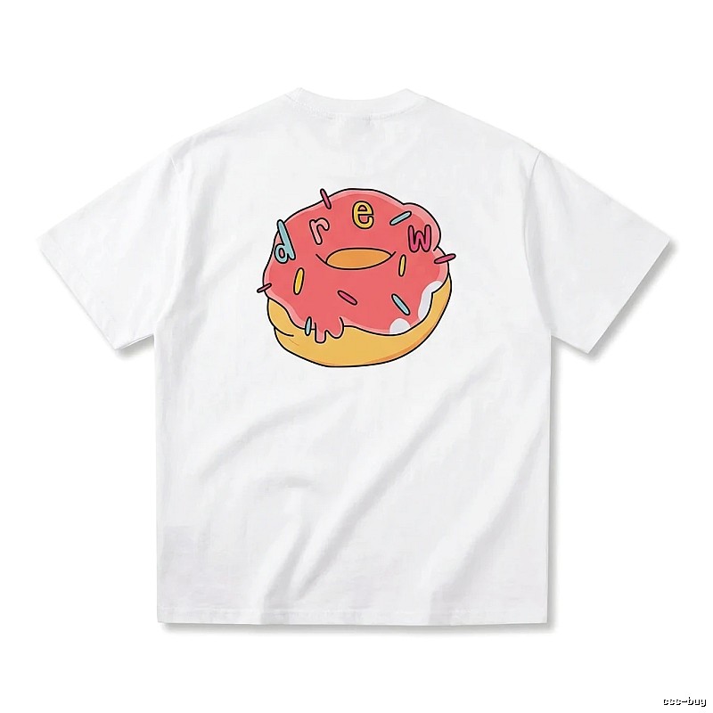 DREW Donut Cartoon White T-shirt