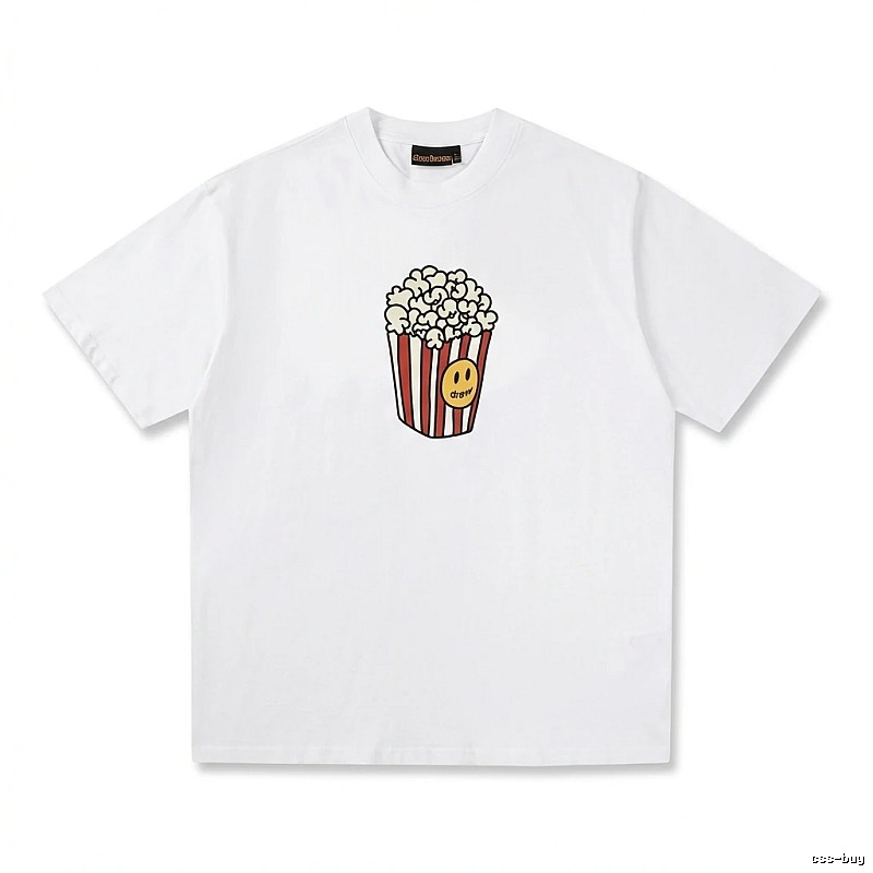 DREW Popcorn Print White T-shirt