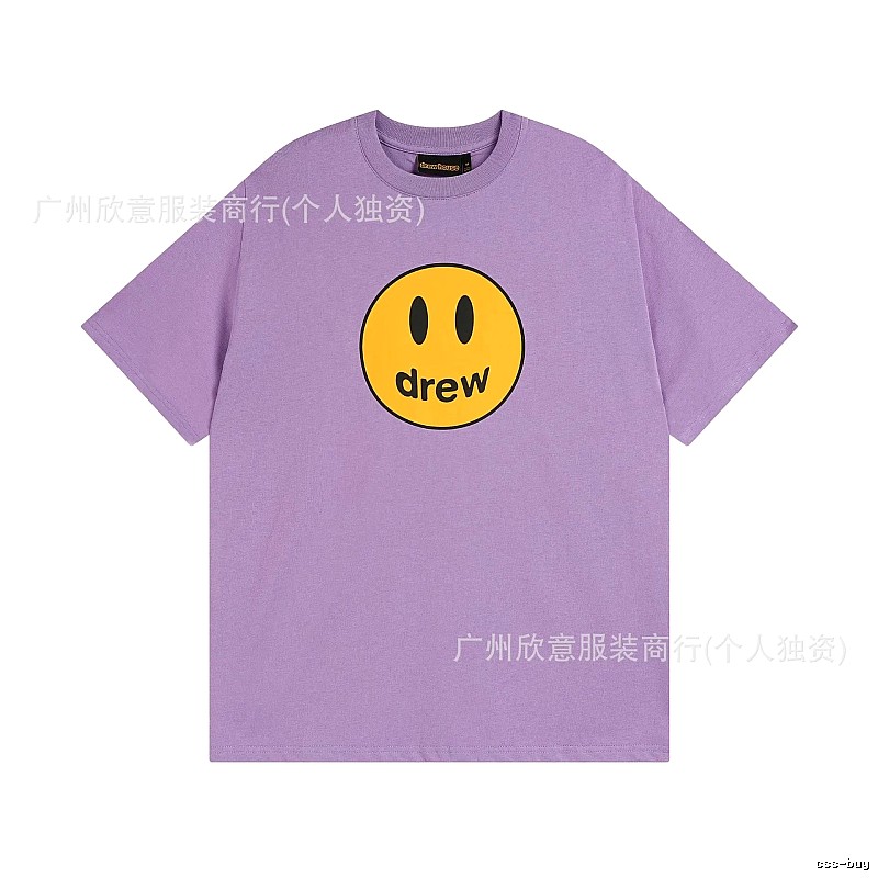 DREW Smile Street Style Purple Short Sleeve T-shirt