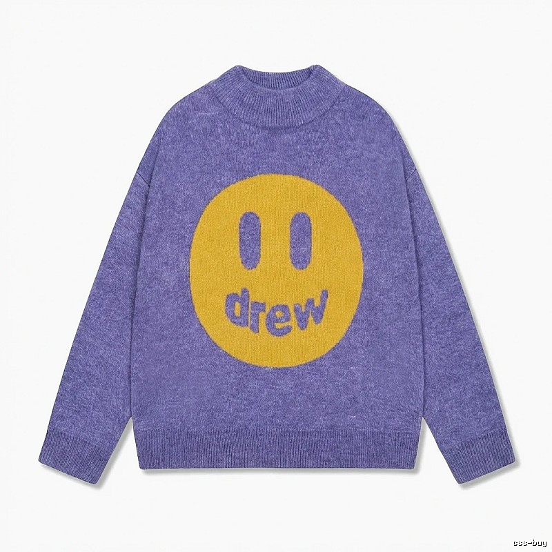 DREW Smiley Purple Sweater