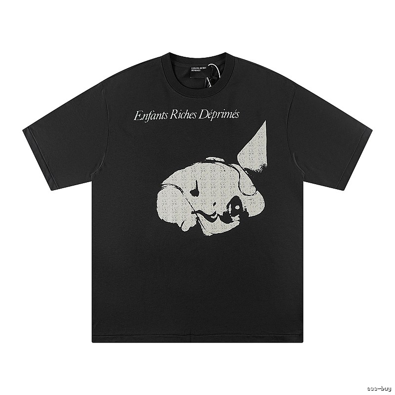 ERD Distressed Pikachu Dark Style Black T-Shirt