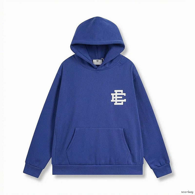 Eric Emanuel simple style blue hoodie