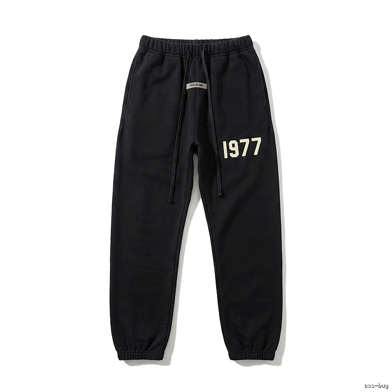 ESSENTIALS 1977 Casual Black Sweatpants
