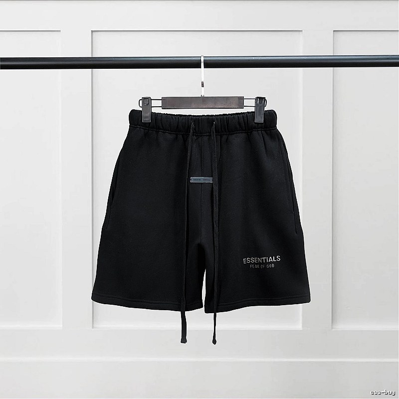 ESSENTIALS Basic Black Shorts