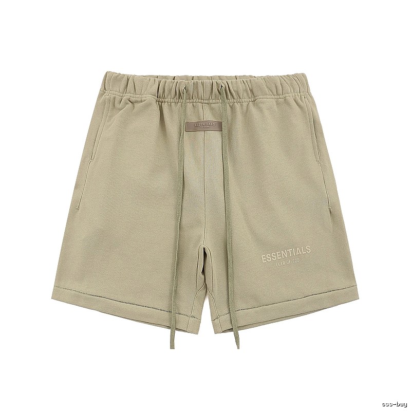 ESSENTIALS Basic Khaki Shorts