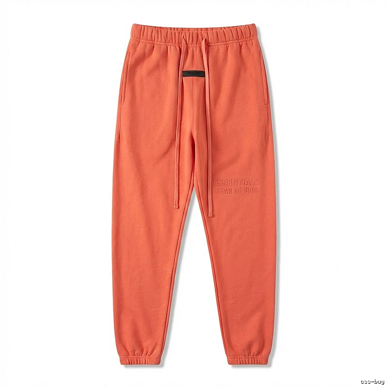ESSENTIALS Basic Orange Sweatpants