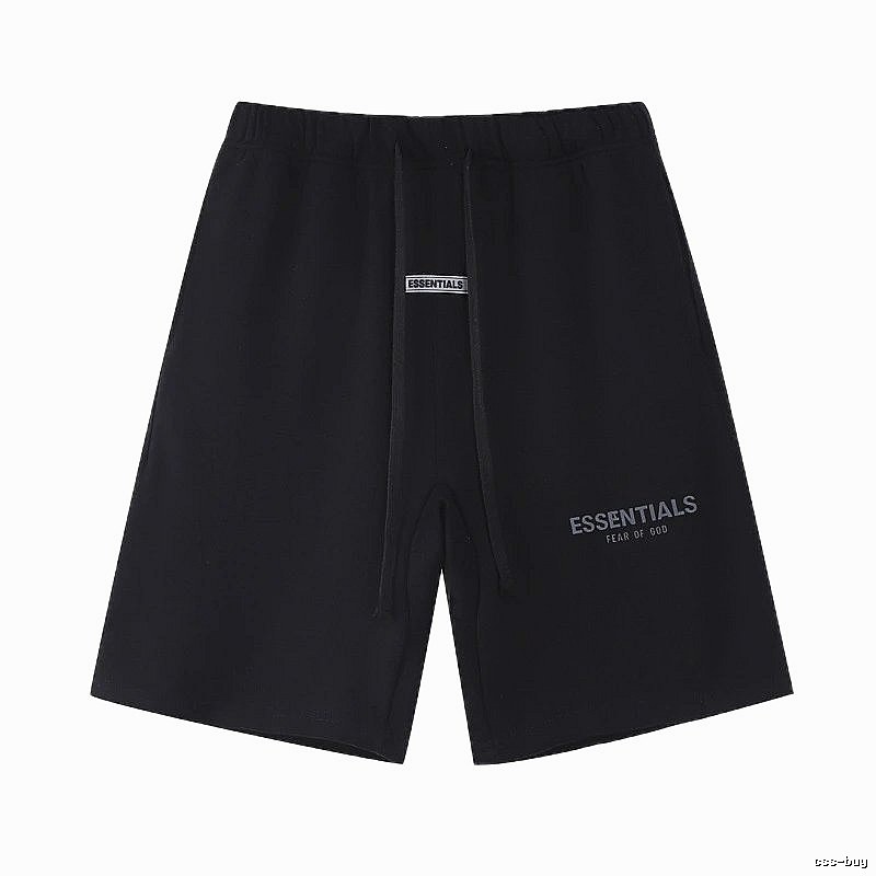 ESSENTIALS minimalist style black shorts