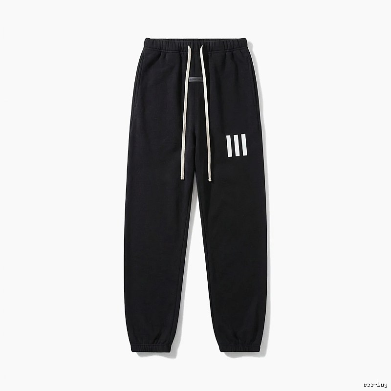 ESSENTIALS minimalist style black sweatpants