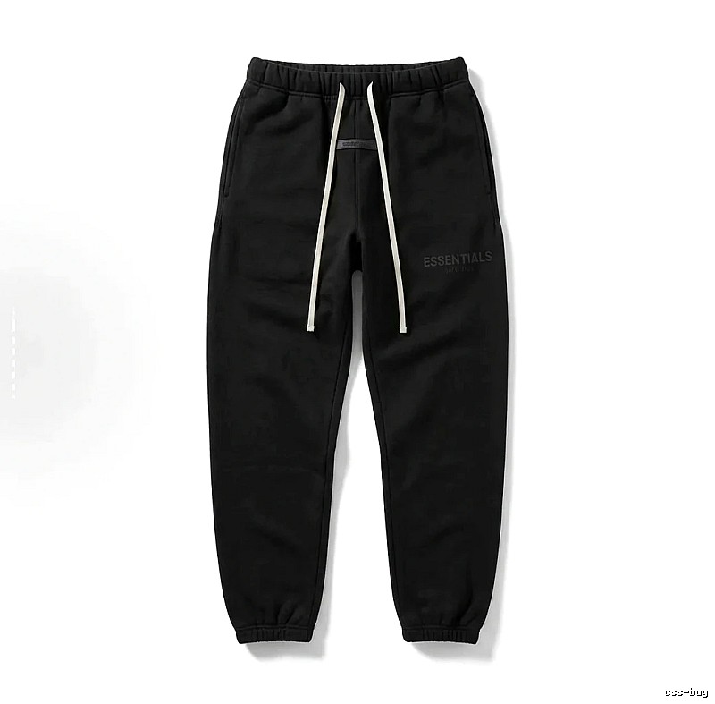 ESSENTIALS minimalist style black sweatpants