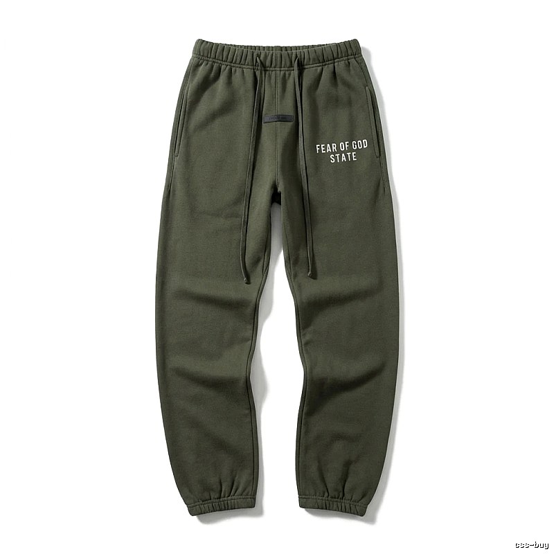 ESSENTIALS Minimalist Style Military Green Sweatpants