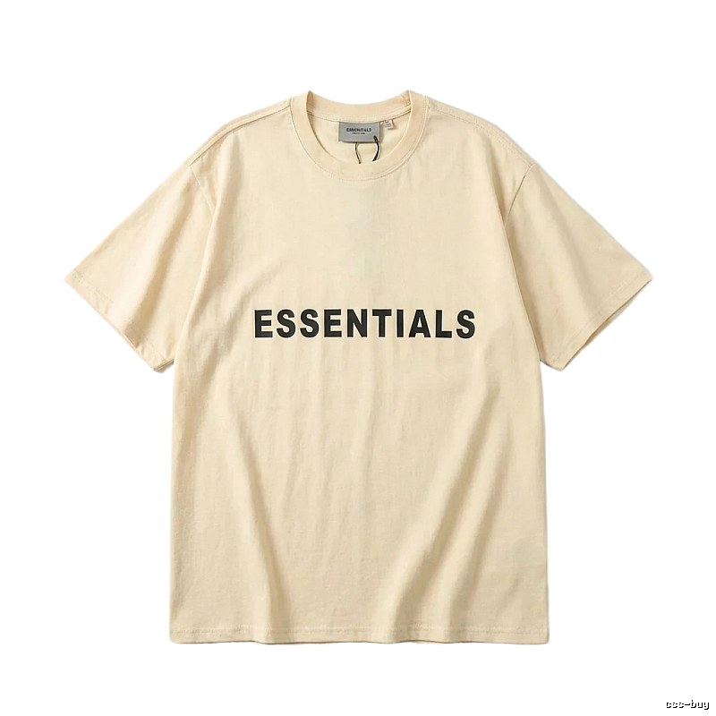 ESSENTIALS Simple Beige T-shirt