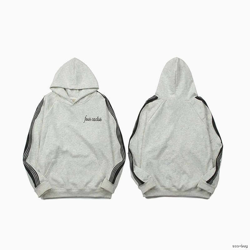 ESSENTIALS Trendy and Simple Style Grey Hoodie
