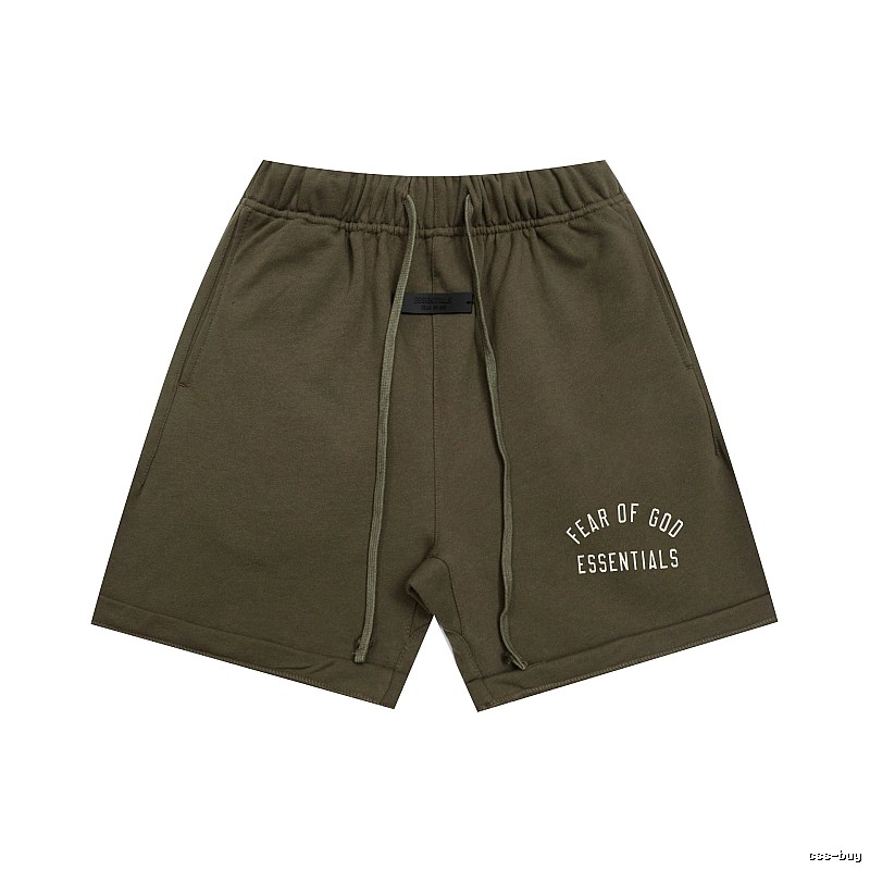ESSENTIALS trendy brand army green shorts