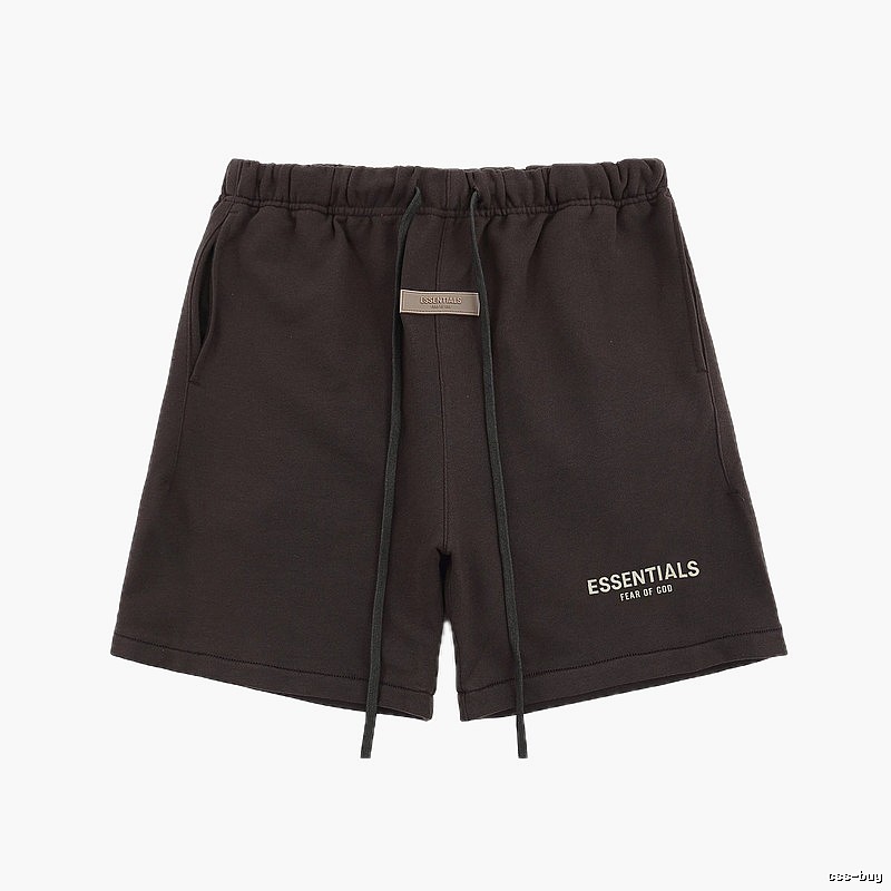 Essentials trendy brand dark coffee shorts
