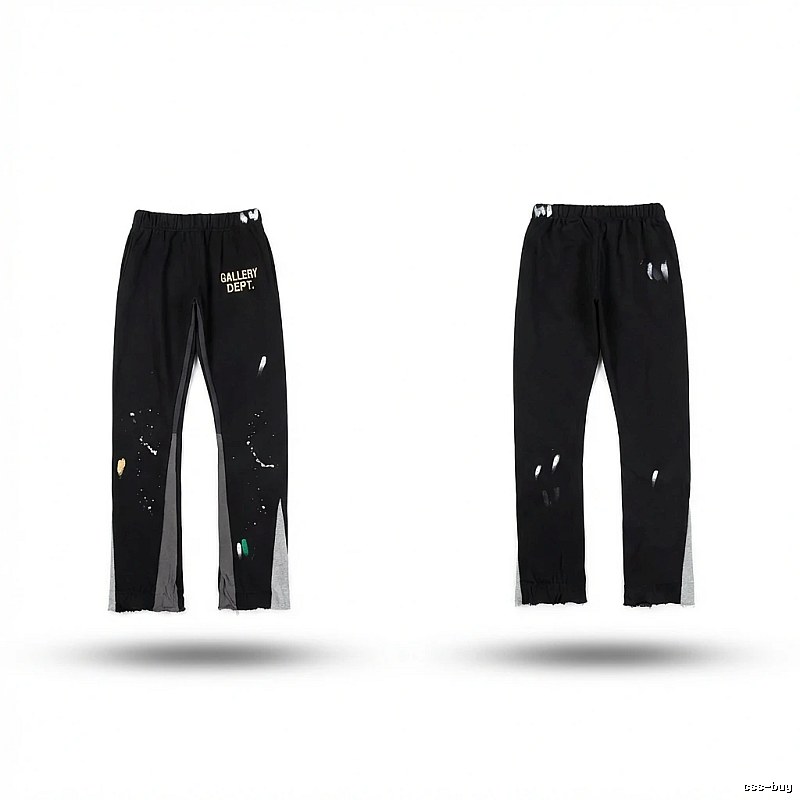 Gallery Dept Graffiti Street Style Black Pants
