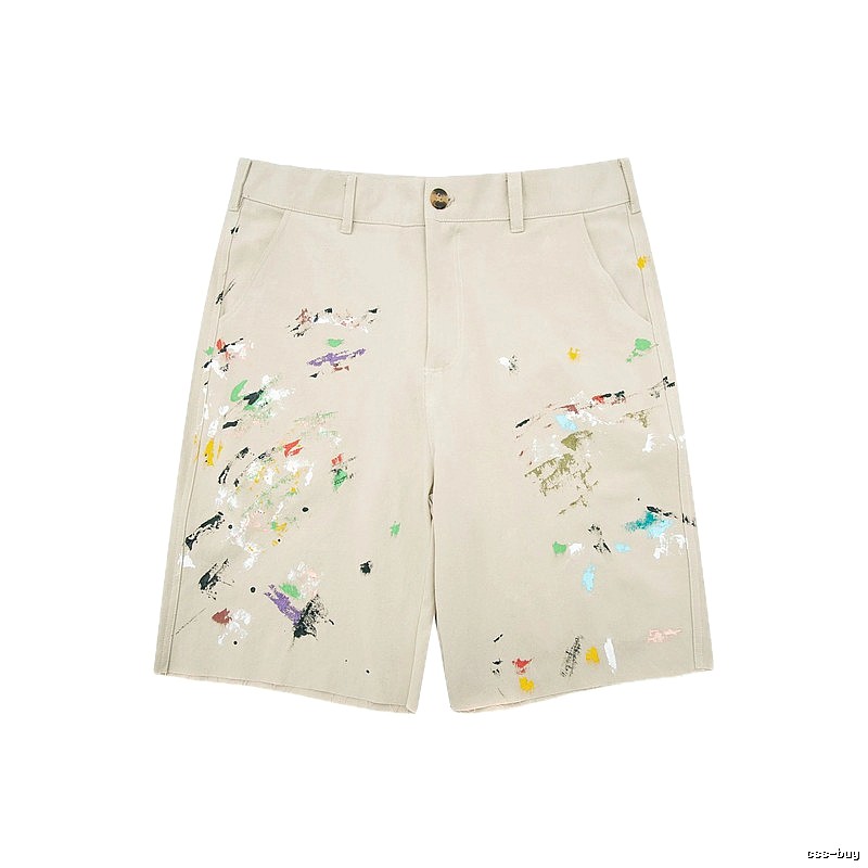 Gallery Dept Graffiti Style Beige Shorts