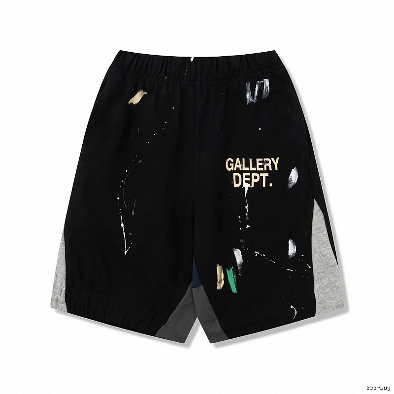 Gallery Dept Graffiti Style Black Shorts
