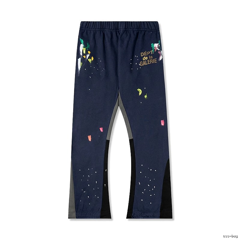 Gallery Dept graffiti-style dark blue sweatpants