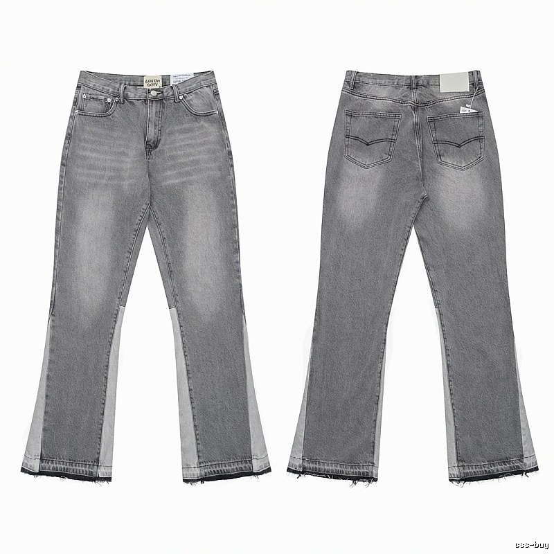 Gallery Dept. patchwork-style grey jeans