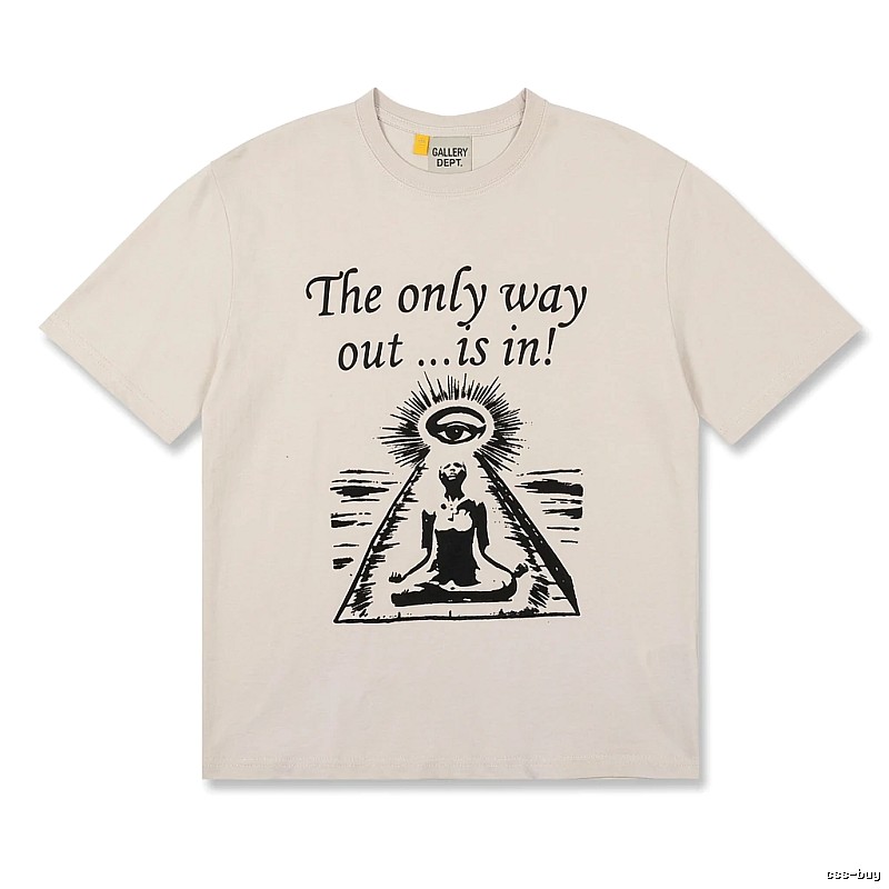 Gallery Dept Trendy Cool Style Off-white T-shirt