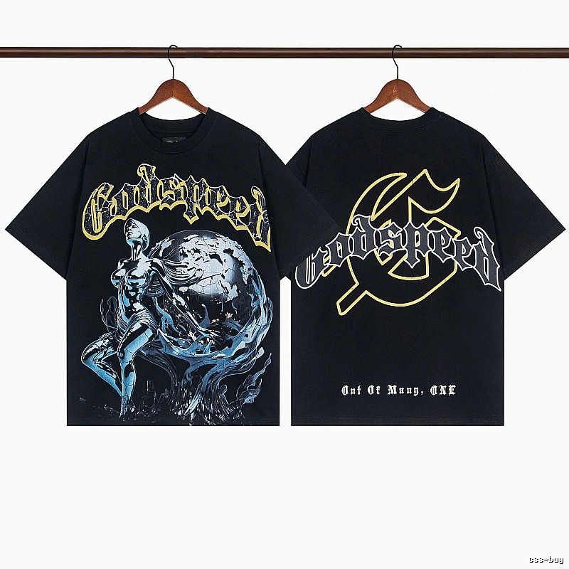 Godspeed Mecha Girl Gothic Style Black T-shirt