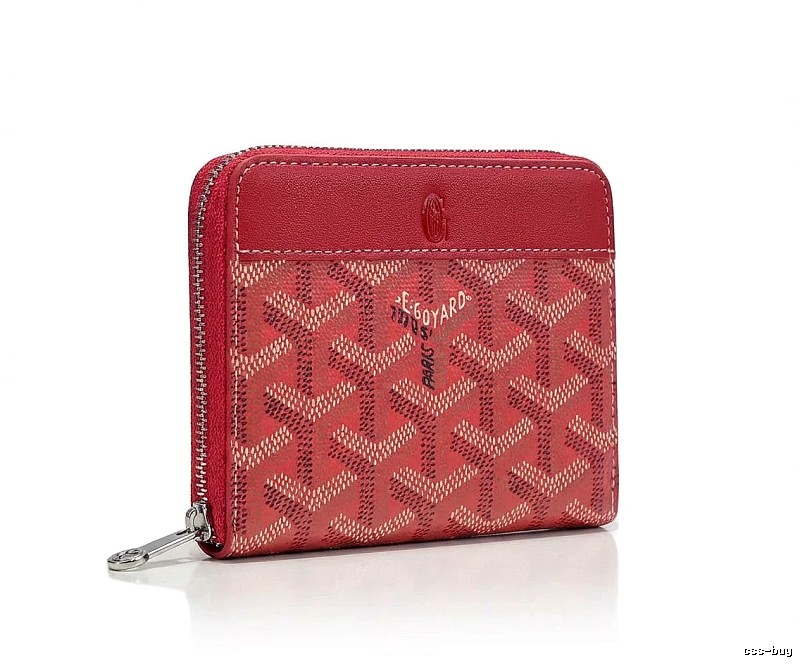 Goyard classic printed style red wallet