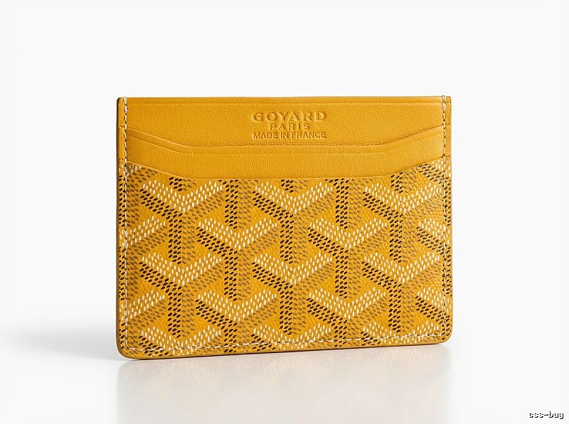 GOYARD Classic Yellow Card Holder