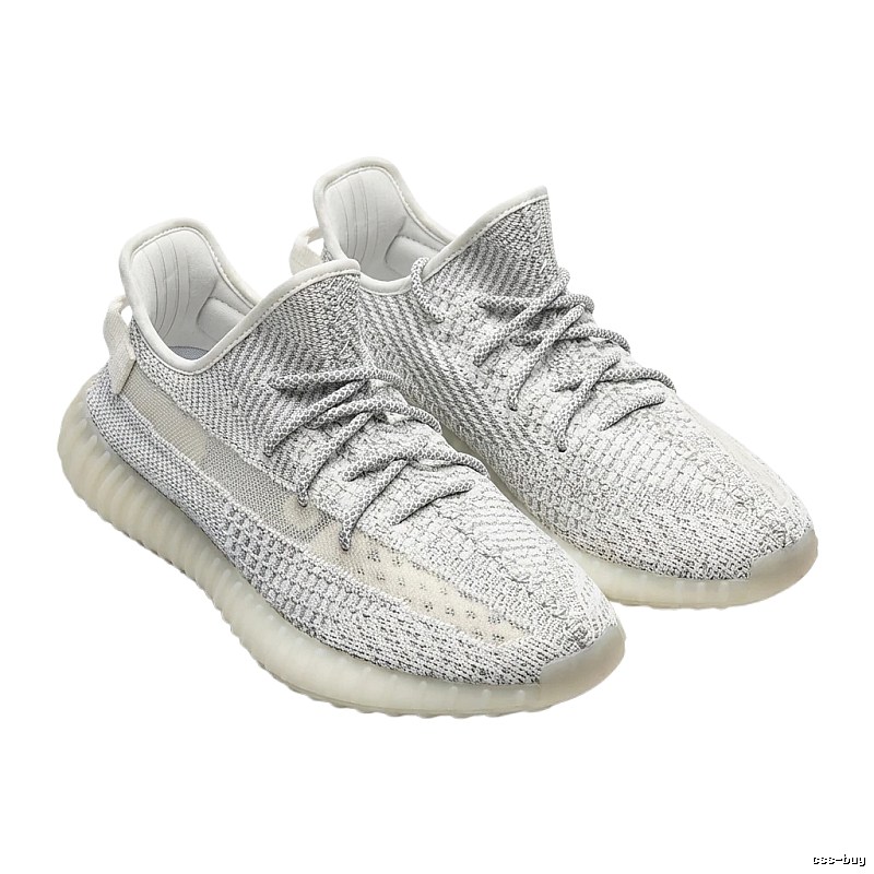 Grey and white casual Yeezy 350 shoes