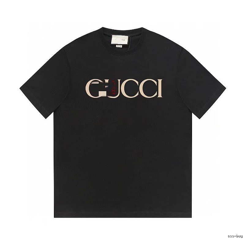 Gucci Classic Print Vintage Style Black T-Shirt