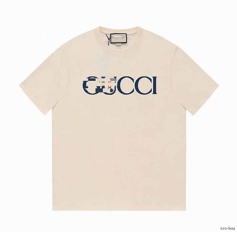 Gucci Classic Printed Casual Style Off-white Short Sleeve T-Shirt