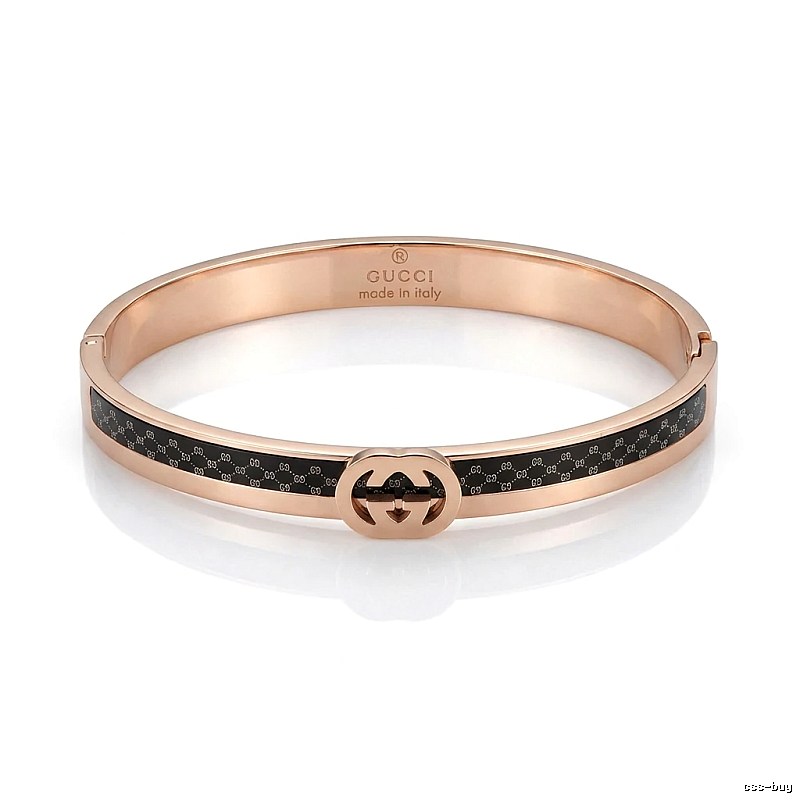 Gucci Double G Vintage Rose Gold Bracelet