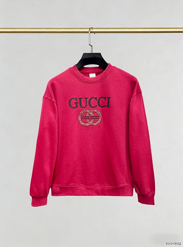 Gucci Pink Crewneck Sweatshirt with Gucci Sweatshirt for Photo Ready