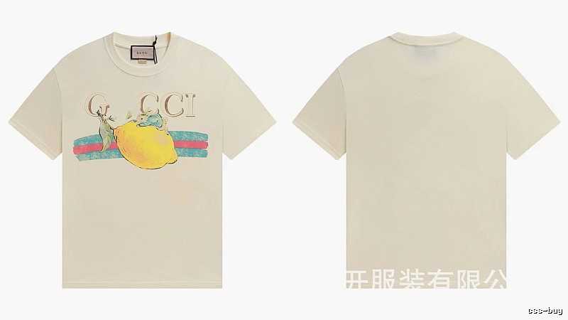 Gucci Vintage-style Off-white Lemon Print T-Shirt