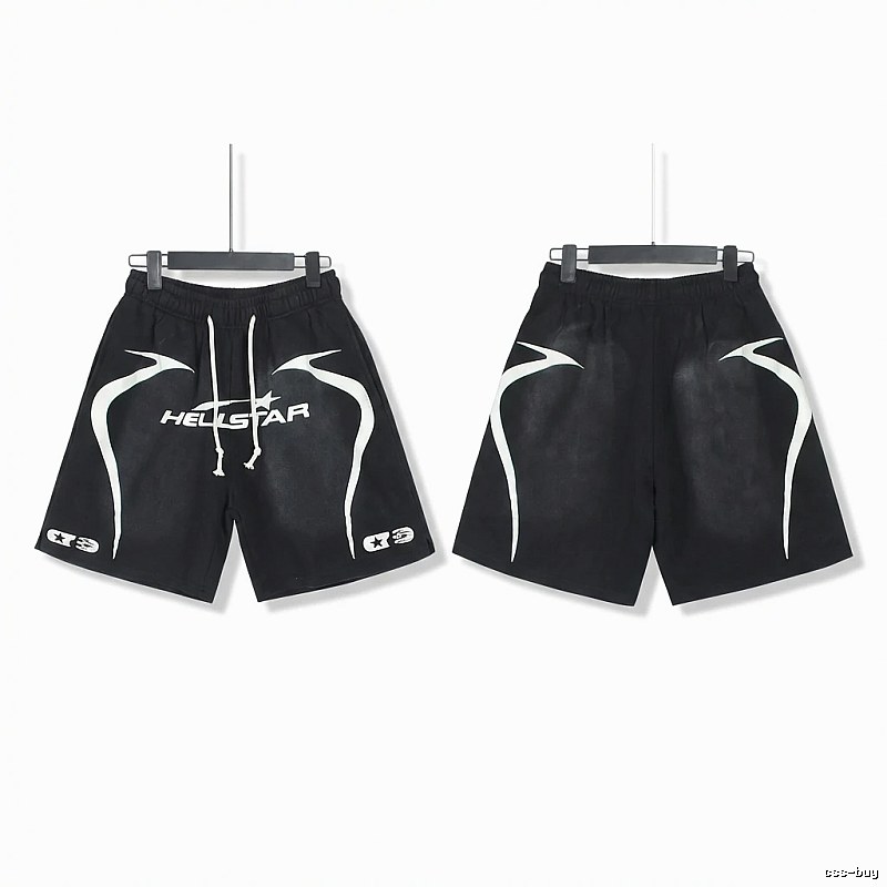 Hellstar dark style black shorts