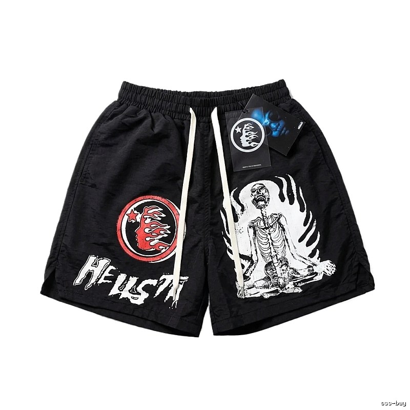 Hellstar Dark Style Skull Black Shorts