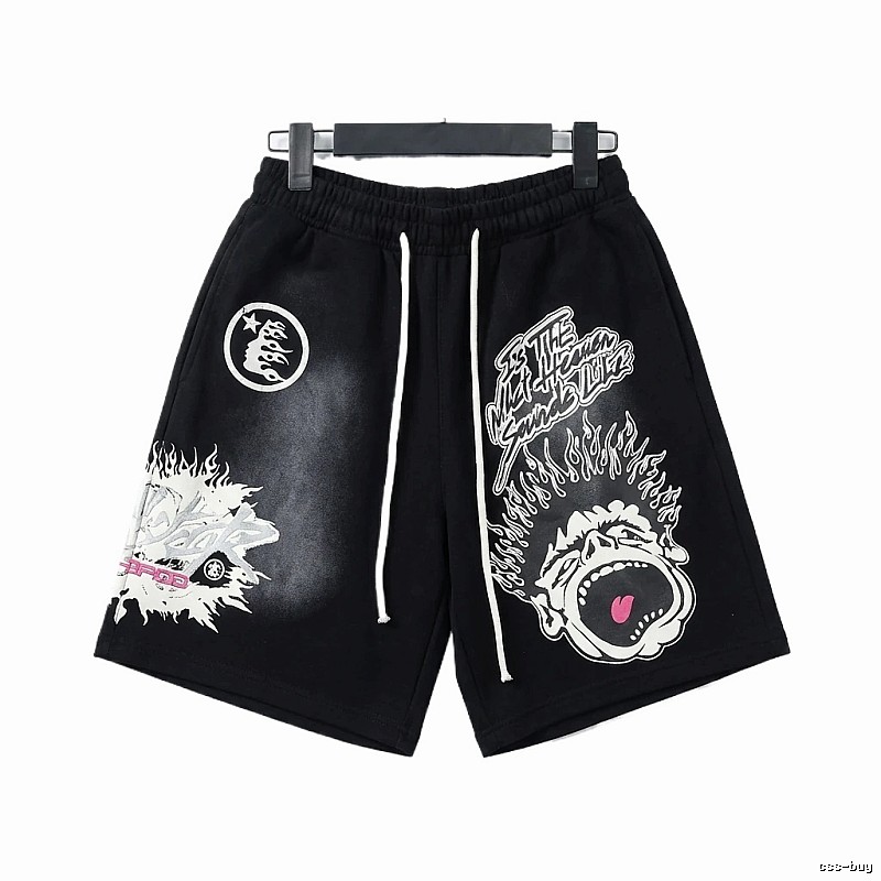 Hellstar printed dark style shorts
