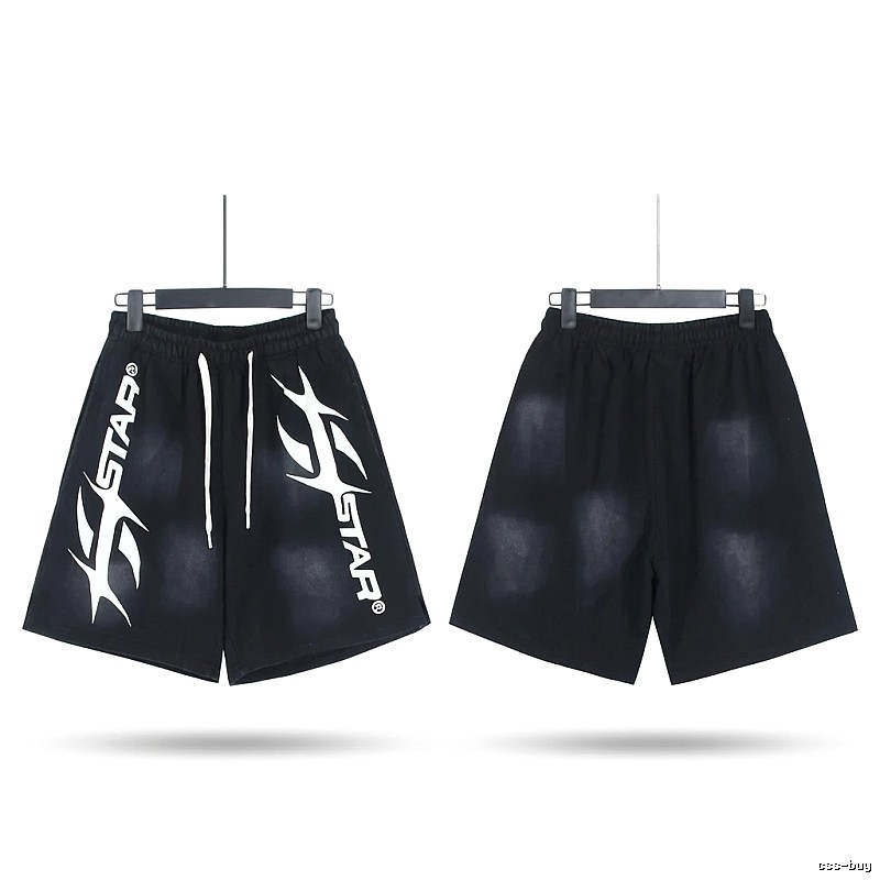 Hellstar Trendy Style Black Shorts