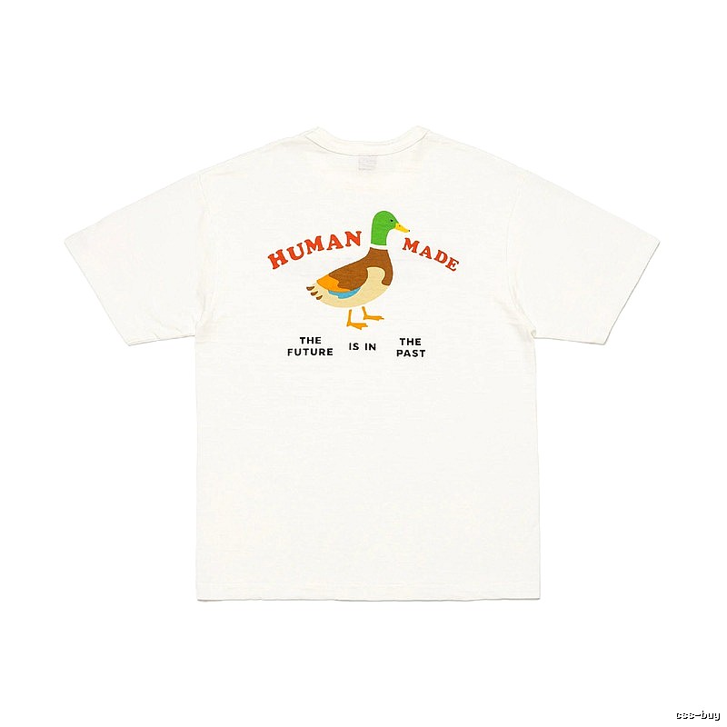 HUMAN MADE Green Duck Print Vintage Off-white T-shirt