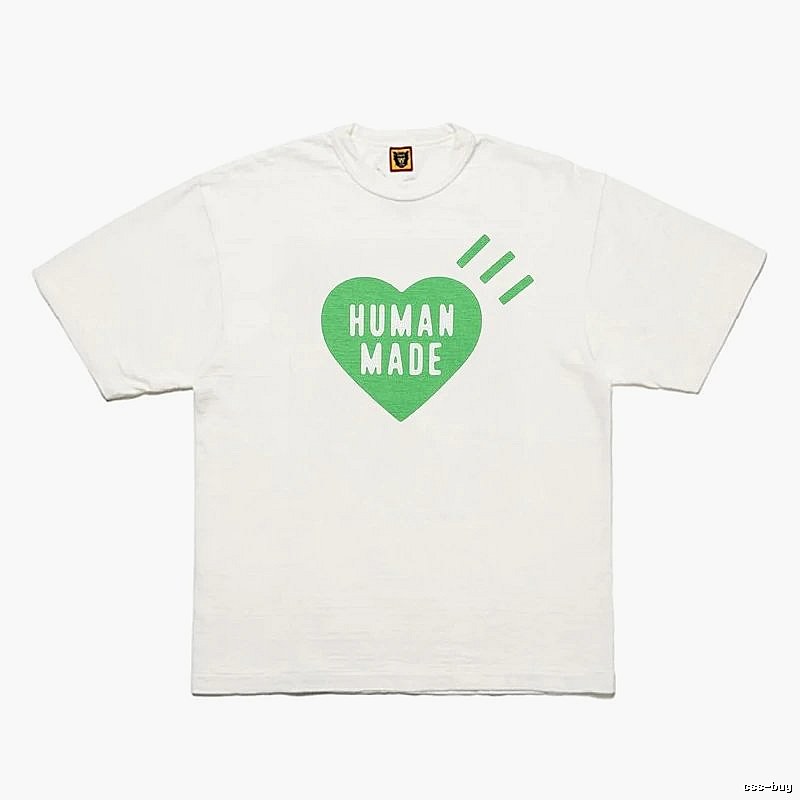 Human Made Logo Detail Heart logo T-shirt Black Green Human with Relaxed Feel