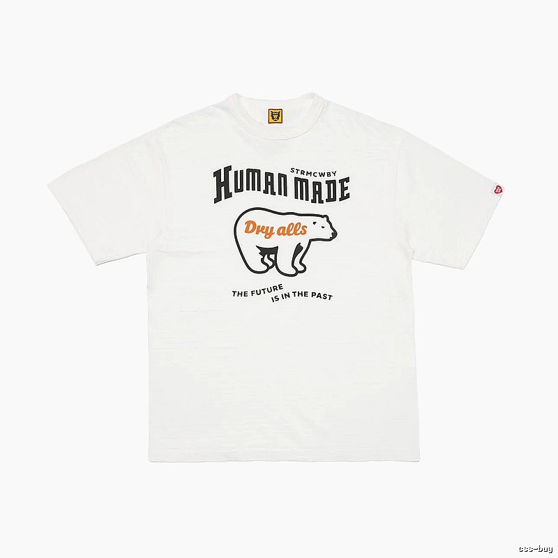 HUMAN MADE Polar Bear Print Vintage White T-Shirt